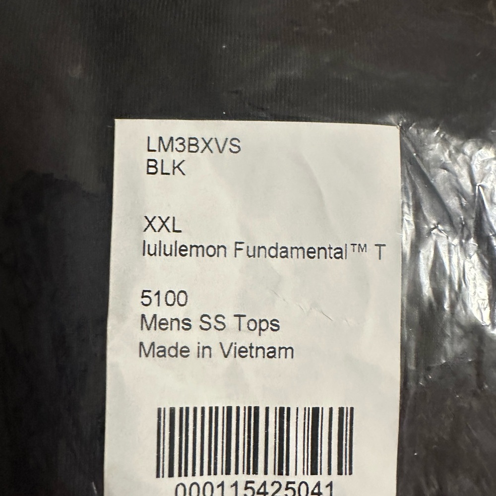 Lululemon Athletica Black T-Shirt XXL